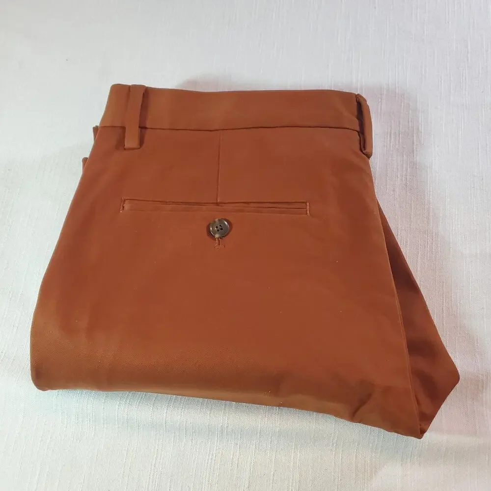 Banana Republic Mens Pants Size 31X30 Brown Chino Trousers Straight Fit NWT NEW